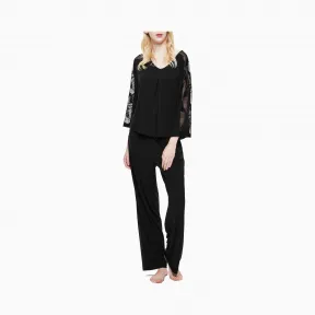 卡尔文·克莱恩/Calvin Klein 女士含桑蚕丝纯色针织家居服 QS6329-内衣系列