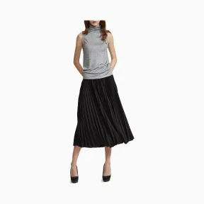 Calvin Klein 女装 无袖银丝打底高领衫 W76154130T-Ckck