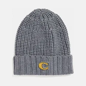 蔻驰/Coach  经典标志拼缀针织无檐便帽 32736_GRY_ONE