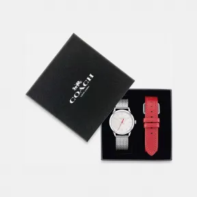 蔻驰/Coach 红宝石手表礼品套装，32 毫米 CE785-V3Z