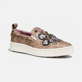 蔻驰/Coach 花朵拼缀装饰C115休闲鞋 G2765 TN2