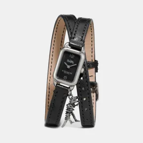 蔻驰/Coach 挂件装饰双绕式表带腕表 W1257 BLK