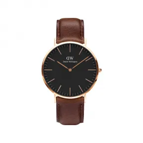 丹尼尔·惠灵顿/Daniel Wellington Classic Black 石英机芯 手表 DW00600125