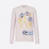 迪奥/Dior 粉色羊毛 DIOR AND ALEX FOXTON 玫瑰徽标毛衫 013M606AT082-C485