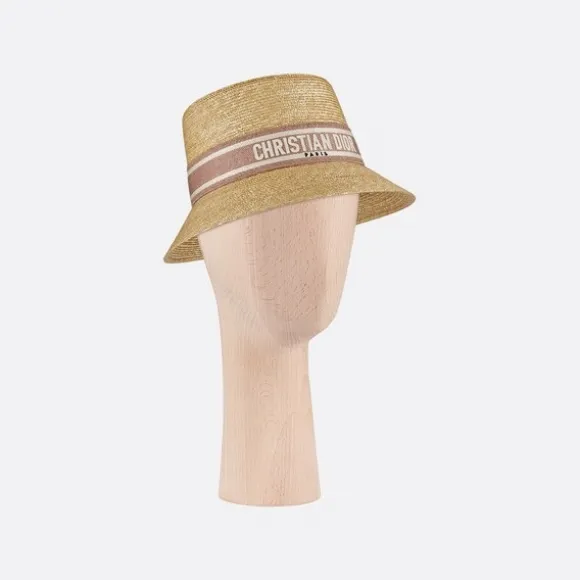 迪奥/Dior Dioresort 窄檐帽 麦秸 11DRT952G180_C410_T56