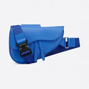 迪奥/Dior 蓝色牛皮革马鞍包 1ADPO093YMJ-H56E