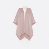 迪奥/Dior 30 Montaigne 披风 玫瑰粉色山羊绒 21PDP370I009_C420_TU