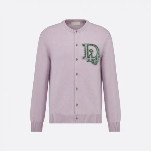 迪奥/Dior 开衫 淡紫色山羊绒混纺针织面料 313M235AT521_C486_TM
