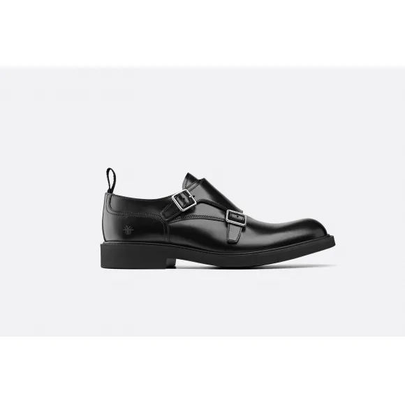 迪奥/Dior 黑色磨砂小牛皮孟克鞋  3DE280YDA H960