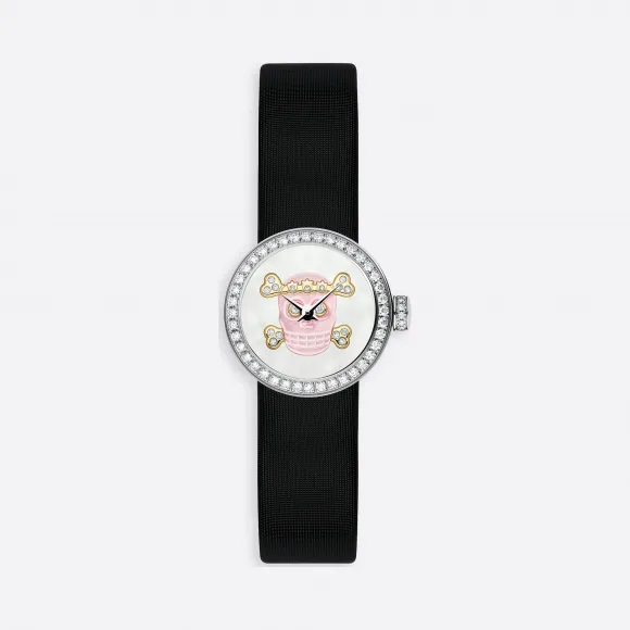 迪奥/Dior La Mini D de Dior Tête de Mort腕表 直径19毫米 石英机芯 CD040110A030-0000