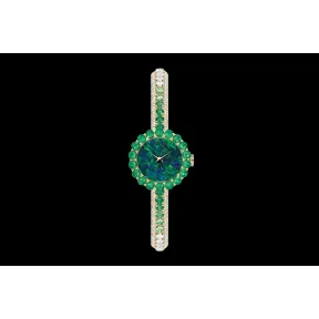 迪奥/Dior La D de Dior précieuse  蛋白石与祖母绿腕表 直径21毫米 CD040157M001 0000