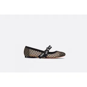 迪奥/Dior Miss J'Adior网眼布芭蕾舞鞋  KCB451RRN S900