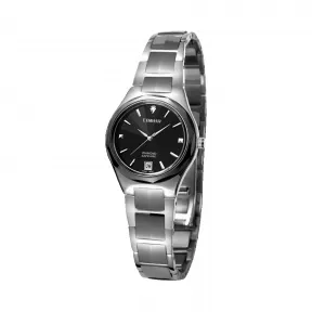 依波/Ebohr 巡展款 24.50mm 不锈钢表壳 合成蓝宝石玻璃表镜 女表 05625246