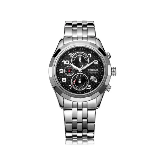 依波/Ebohr 动感时代系列  不锈钢 蓝宝石水晶玻璃 男表 06413231