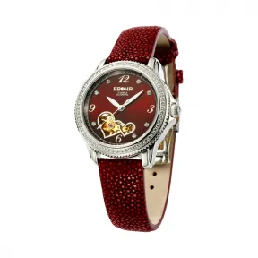 依波/Ebohr 卡纳系列 34.00mm 不锈钢表壳 合成蓝宝石玻璃表镜 女表 07188640