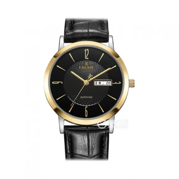 依波/Ebohr 天翼系列系列 36毫米 不锈钢，金色表圈 蓝宝石水晶玻璃 男表 10450734