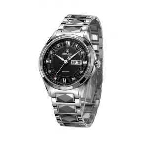 依波/Ebohr 大师系列 40mm 不锈钢，钨钢前圈 合成蓝宝石玻璃表镜 男表 10760215