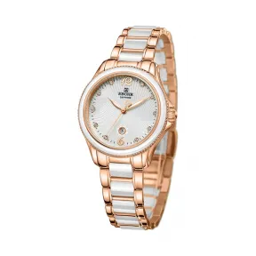 依波/Ebohr 卡纳系列 32.0mm 不锈钢表壳 合成蓝宝石玻璃表镜 女表 11020127