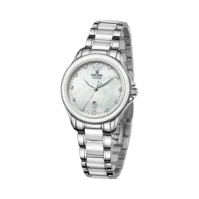 依波/Ebohr 卡纳系列 32.0mm 不锈钢表壳 合成蓝宝石玻璃表镜 女表 11020325