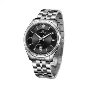 依波/Ebohr 大师系列 41.5mm 不锈钢 合成蓝宝石玻璃表镜 男表 11110118