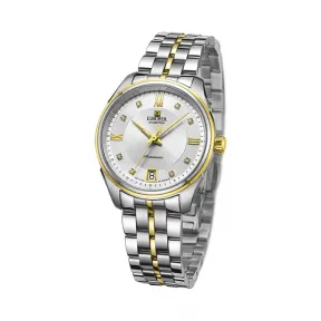 依波/Ebohr 大师系列 34.0mm 不锈钢表壳 合成蓝宝石玻璃表镜 女表 11120124