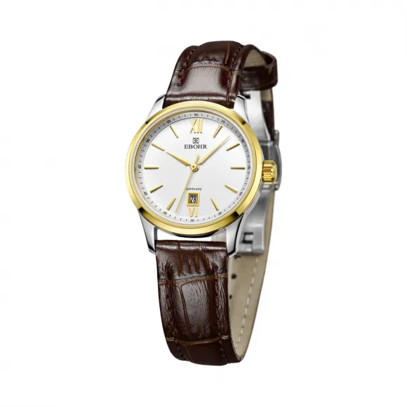 依波/Ebohr 大师系列 29.0mm 不锈钢表壳 合成蓝宝石玻璃表镜 女表 11130345