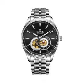 依波/Ebohr 大师系列 42.00mm 不锈钢表壳 合成蓝宝石玻璃表镜 男表 17040111