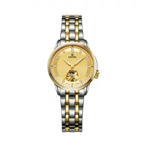 依波/Ebohr 大师经典 29mm 不锈钢表壳 合成蓝宝石玻璃表镜 女表 19334926