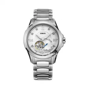 依波/Ebohr 光环系列 40.5毫米 不锈钢,高科技耐磨损纳米镀层；钨钢表圈 蓝宝石表镜镀防反光膜 男表 50060115