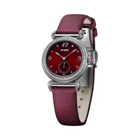 依波/Ebohr 卡纳系列 30mm 不锈钢壳，镶嵌60 颗白色天然宝石 合成蓝宝石玻璃表镜 女表 80130543