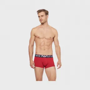 安普里奥·阿玛尼/Emporio Armani 大标识饰带四角短内裤 48222598hn