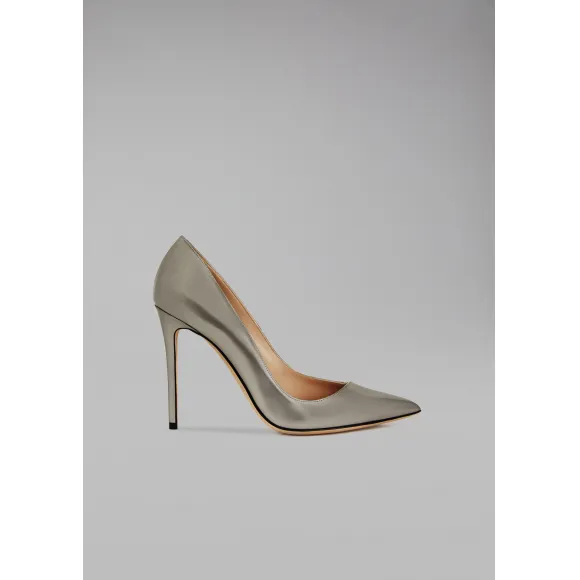 乔治阿玛尼/Giorgio Armani 层压皮革高跟鞋 11404198nj