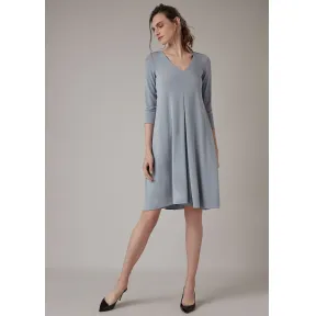 乔治阿玛尼/Giorgio Armani 绉绸饰面哑光弹力棉毛布连衣裙 34936621mm