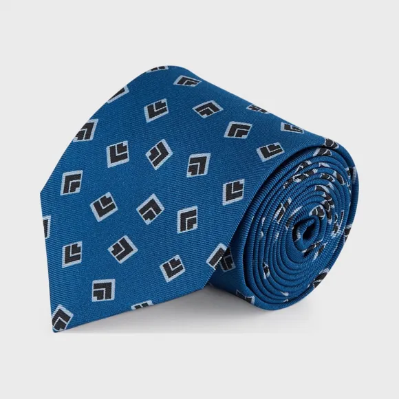 乔治阿玛尼/Giorgio Armani 几何图案真丝领带 46658736tm