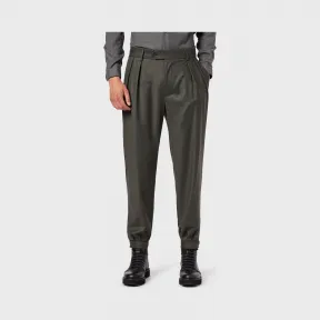 安普里奥·阿玛尼/Emporio Armani 纯初剪羊毛法兰绒裤装 13369589ok