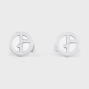 乔治阿玛尼/Giorgio Armani GA 标识形银袖扣 50231094jt