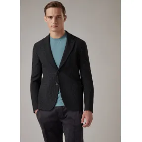 乔治阿玛尼/Giorgio Armani 修身版平纹梭织泡泡纱面料单排扣夹克 41871567ac