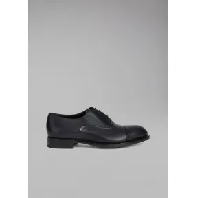 乔治阿玛尼/Giorgio Armani 装饰缝线光面皮革牛津鞋 11537986oc