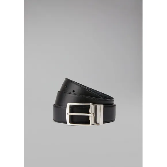 乔治阿玛尼/Giorgio Armani 金属扣针粒纹皮革腰带 46600058vf