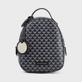 安普里奥·阿玛尼/Emporio Armani 通体交织字母纹背包 45485746tw