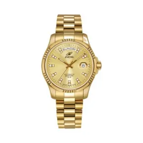 英纳格/Enicar 316L精钢 金色手表 3169-50-330P