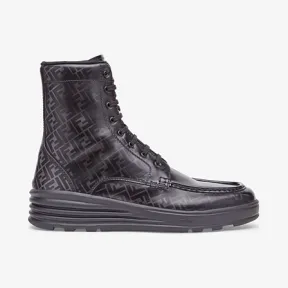 芬迪/Fendi 男士 黑色皮革军靴 7U1324A9SJF18SX