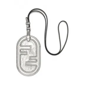 芬迪/Fendi 姓名牌 皮革 银色 8M0475AISPF0MK5 8054321443772