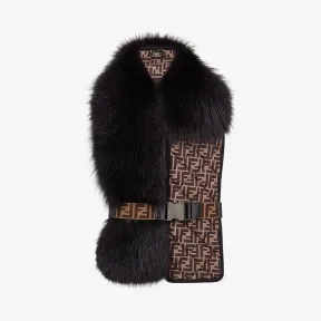 芬迪/Fendi 衣领_黑色狐狸毛领 FNG457 A6G CF14WU