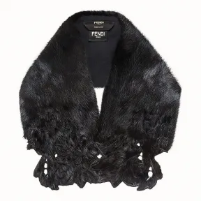 芬迪/Fendi 衣领_黑色貂毛领 FNG489 A6G LF0GME