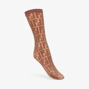 芬迪/Fendi 袜子_拼色尼龙袜子 FXZ532 A39 DF0QB9