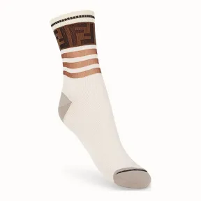 芬迪/Fendi 袜子_拼色棉质袜子 FXZ535 A2O MF0QA0