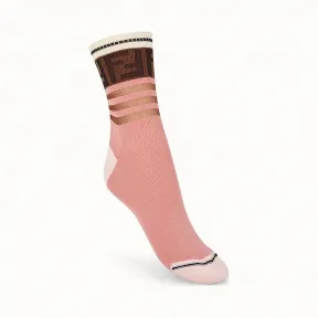 芬迪/Fendi 袜子_拼色棉质袜子 FXZ535 A2O MF0QD1