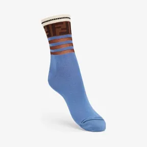 芬迪/Fendi 袜子_拼色棉质袜子 FXZ535 A2O MF0Y17