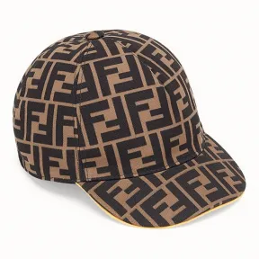 芬迪/Fendi 中性棒球帽_烟草色帆布棒球帽 JUP004 A6O CF0WF0